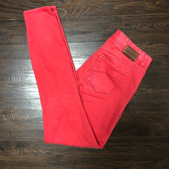 Armani Exchange Denim - Armani Exchange soft red jeans